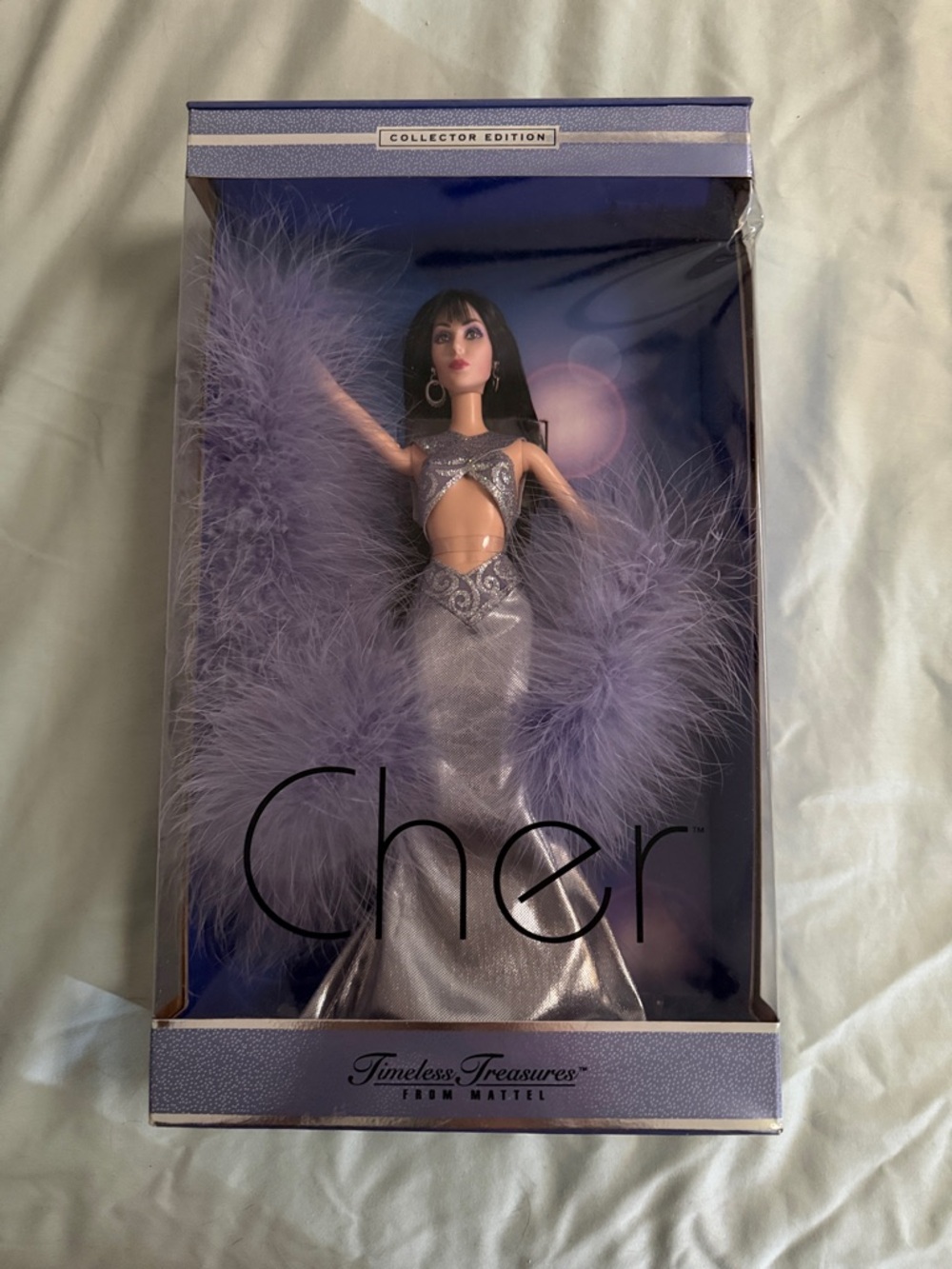 Mattel Cher Collector Doll in Metallic Lavender Gown